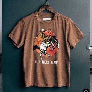 Imogene + Willie the “next time” tee in brown